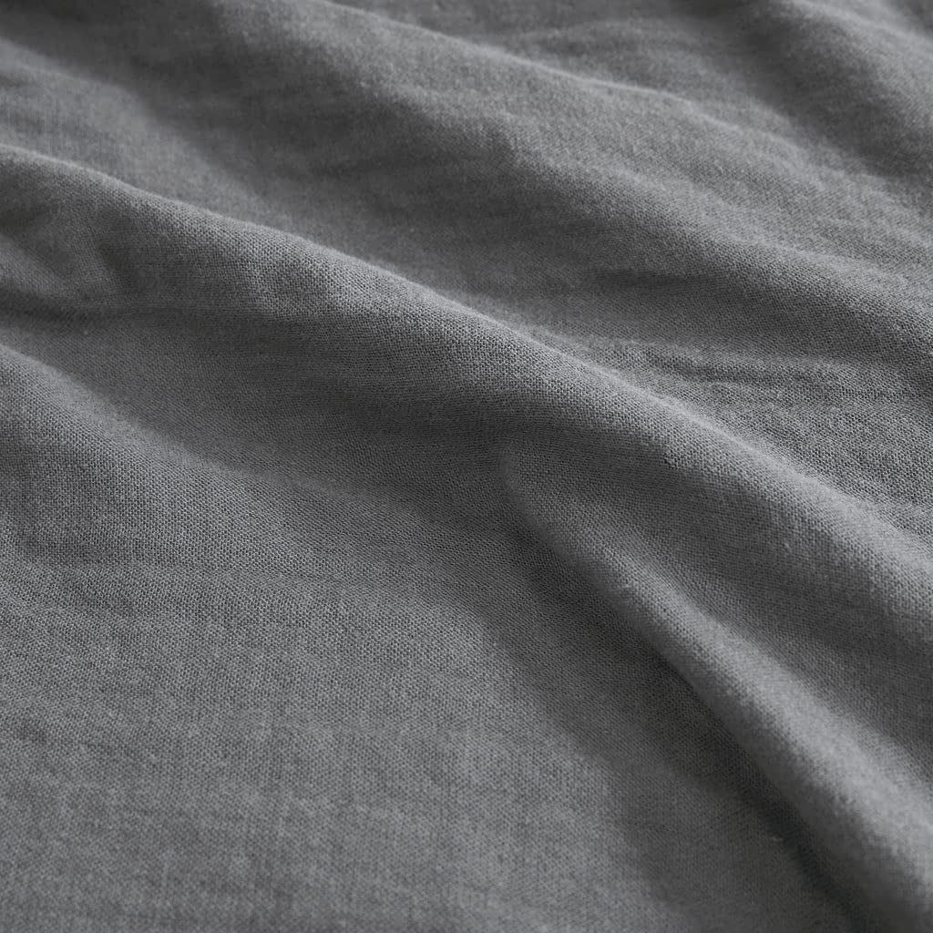 Casual Cotton Gauze Blanket with Charcoal Finish D4280