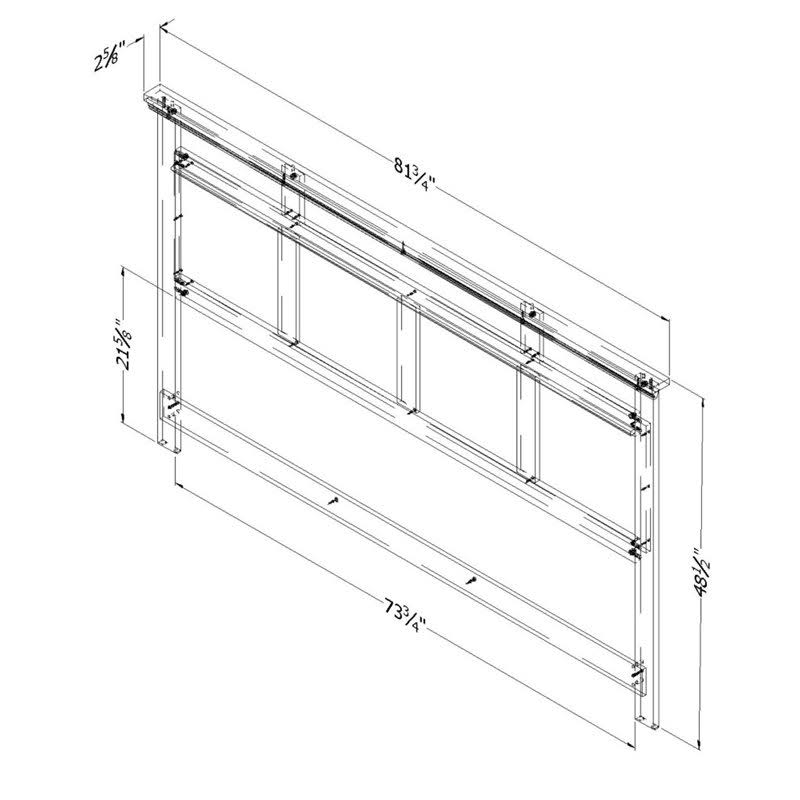 King Gray Headboard N4863