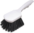 Utility Scrub Brush with Polyester Bristles 8-in x 3-in Black H67117