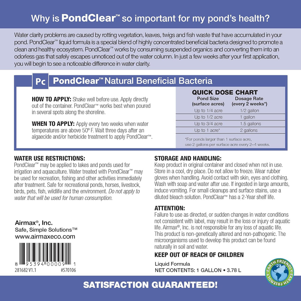 24 Packets Pond Clarification Water Treatment I571649