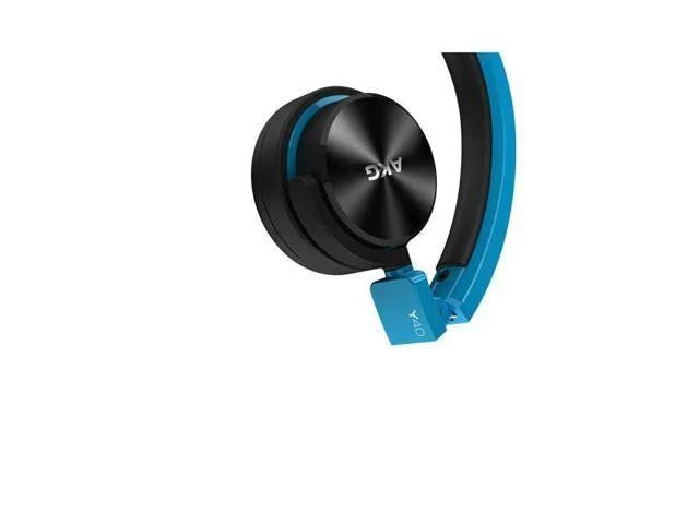 Blue Foldable Headphones with In-Line Microphone and Remote K165