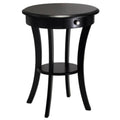 Black Round Accent Table J39748