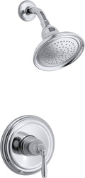 Polished Chrome Shower Valve Trim with Lever Handle and Showerhead, Pack of 2 U7126