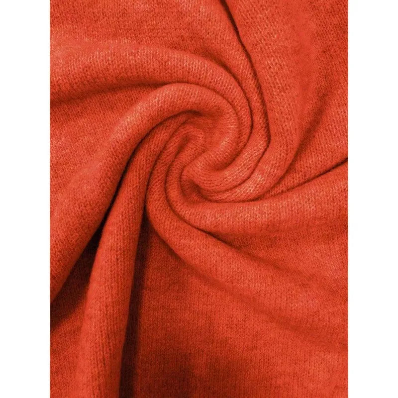Casual Ladies Knitwear Diagonal Button Cotton Blends Spring Summer Long Sleeve Solid Color Daily Wear